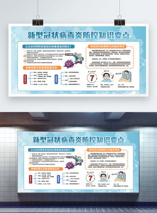 新型冠状病毒知识宣传栏展板图片