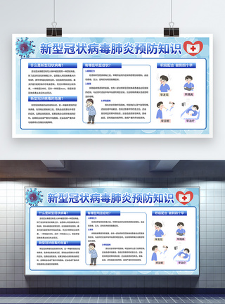 新型冠状病毒肺炎知识展板图片