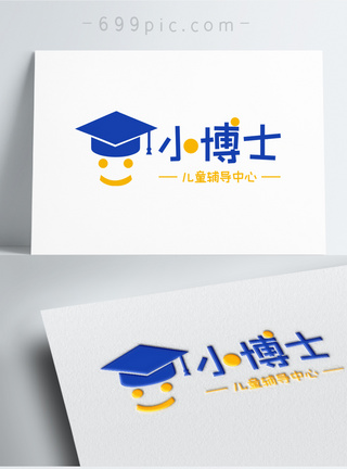 教育机构logo小博士教育行业logo模板