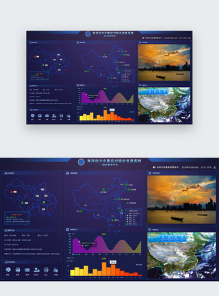 海洋动力灾害大数据web分析界面图片