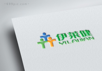 创意绿色象形保健品医疗logo设计图片