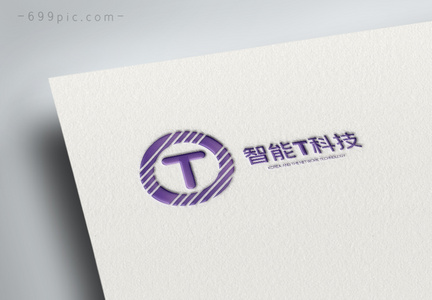 圆形T英文logo设计图片