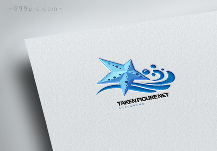 海星形状图形logo设计图片
