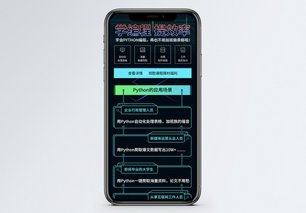 编程手机营销长图高清图片