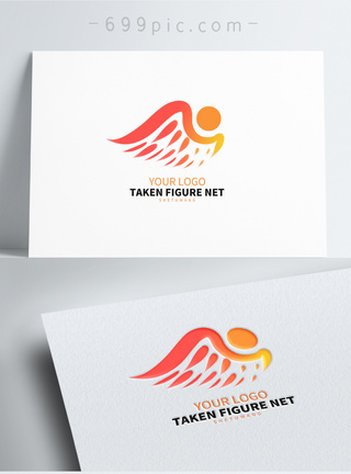 翅膀图形logo设计图片