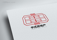 中国风房地产logo设计图片