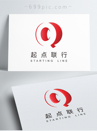 简约大气金融起点联行企业logo图片