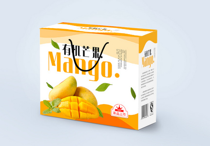 有机新鲜芒果包装礼盒图片