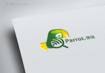 鹦鹉标志设计网络搜索引擎LOGO设计图片