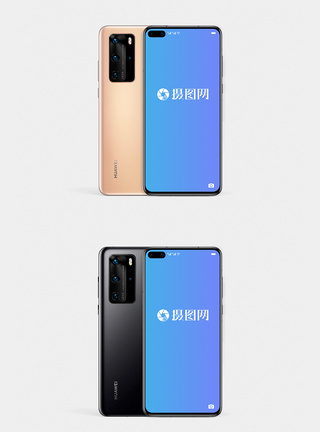 华为HUAWEI手机P40pro样机亮黑色图片