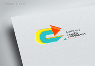 简约箭头科技logo设计图片