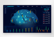 ui设计后台数据可视化web界面图片