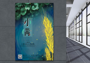 中国传统二十四节气小满节日宣传海报图片