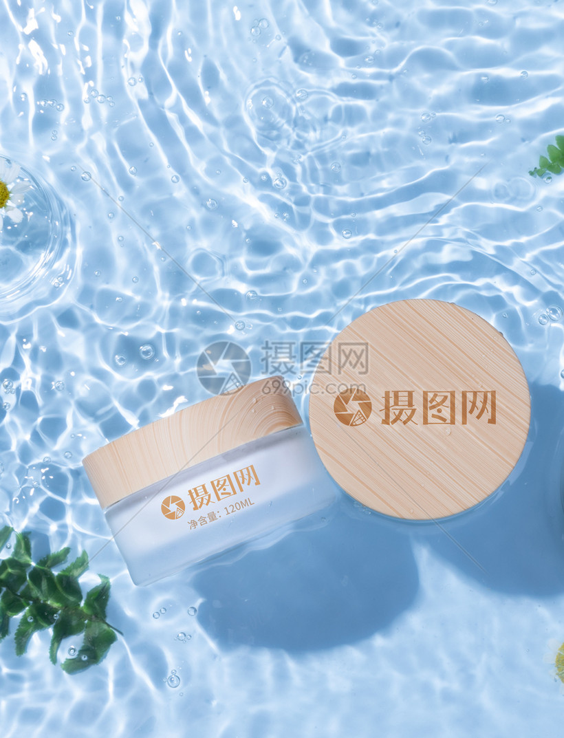 清新唯美化妆品护肤品样机模板素材-正版图片401736005-摄图网