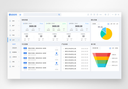 UI设计B端后台可视化数据界面高清图片