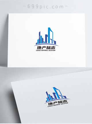 标志建筑房地产LOGO设计模板