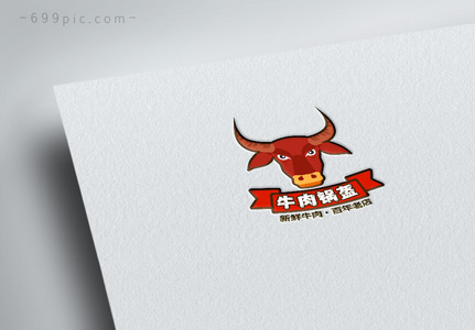 牛肉干LOGO设计高清图片