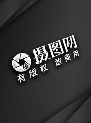 新疆标志LOGO烫银立体样机模板模板