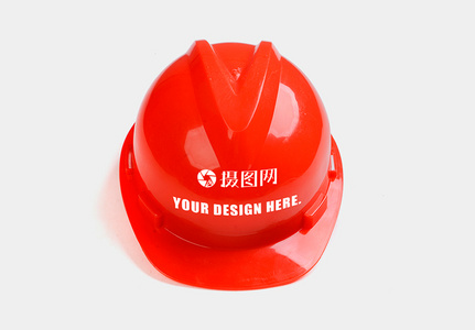 建筑工地舒适安全帽样机高清图片