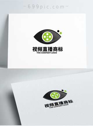 icon图标设计眼睛播放器LOGO设计模板