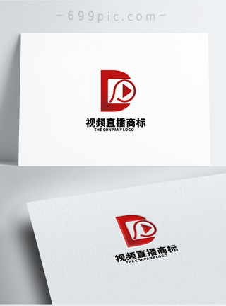 标志设计字母D影视logo设计模板