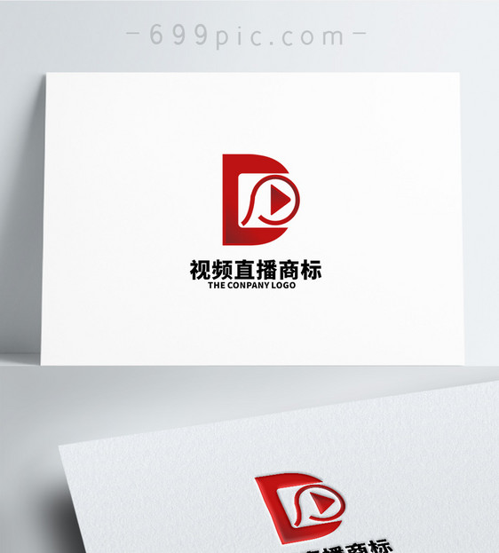 字母D影视logo设计图片