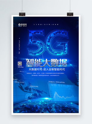 5G互联网数据科技海报图片