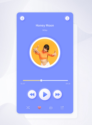 UI界面app音乐播放界面图片