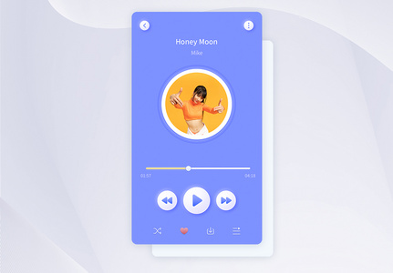 UI界面app音乐播放界面高清图片