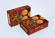 八月十五中秋节月饼礼盒包装设计图片