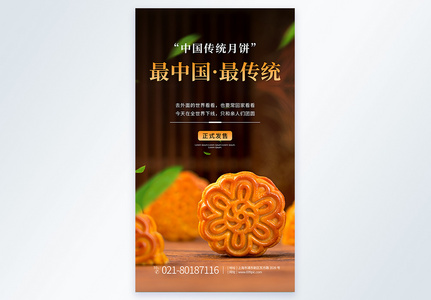 农历八月十五中秋节月饼摄影图海报图片