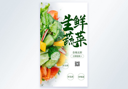 生鲜蔬菜摄影图海报图片