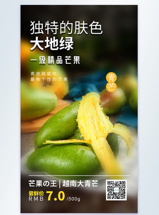 “越南大青芒美食摄影图海报图片