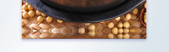 黄豆猪手家常菜美食摄影图海报图片