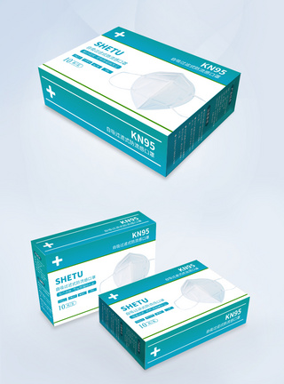 一次性医用口罩KN95包装盒图片