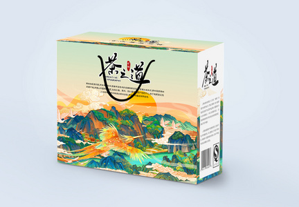 国潮峰茶叶包装盒图片