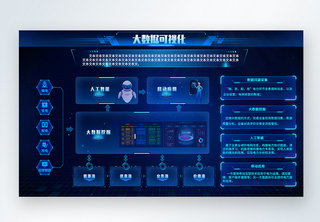 简约质感数据可视化界面数据管理后台高清图片素材