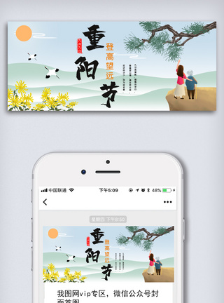 创意大气重阳节公众号首图图片