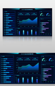 科技感大屏展示界面图片