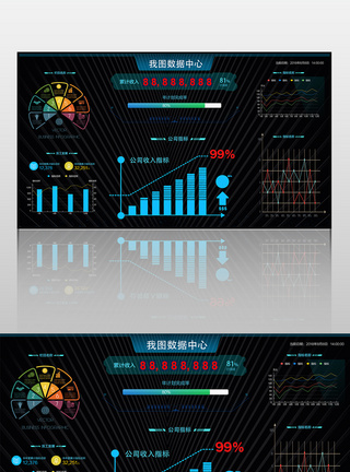 可视化科技感数据展示大数据智能科技展示高清图片素材
