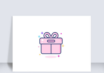 UI手机APP彩色礼物礼盒图标icon高清图片