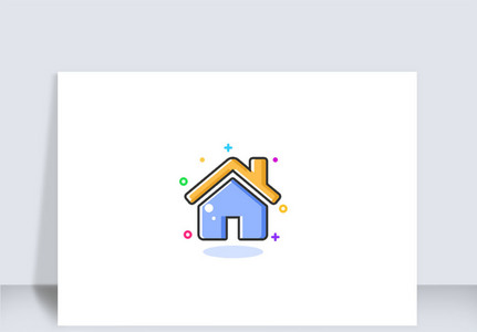 APP界面首页主页房子房屋图标icon高清图片