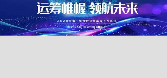 蓝色互联网线上科技峰会banner图片