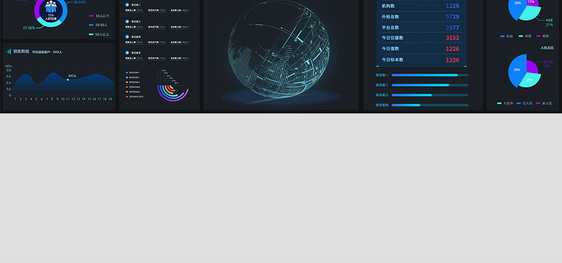 ui设计网页交互可视化数据导图图片