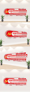 中国共产党发展历程内容文化墙图片