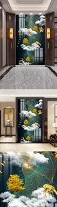 新中式传统装饰金色简约装饰画图片