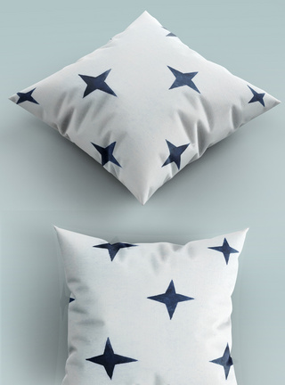 温馨家装星星抱枕模板