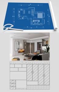 家装空间户型图效果图设计图片