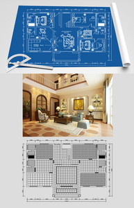 家装别墅户型图效果图设计图片