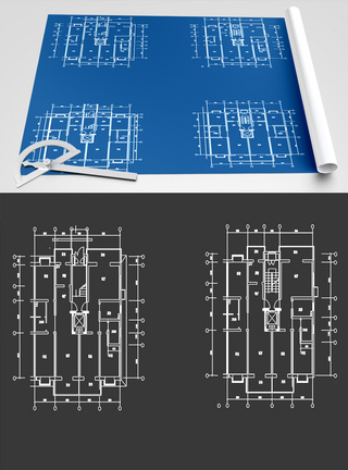 建筑户型图CAD图纸图片